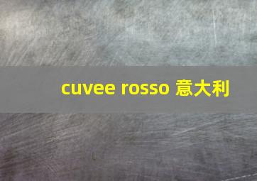 cuvee rosso 意大利